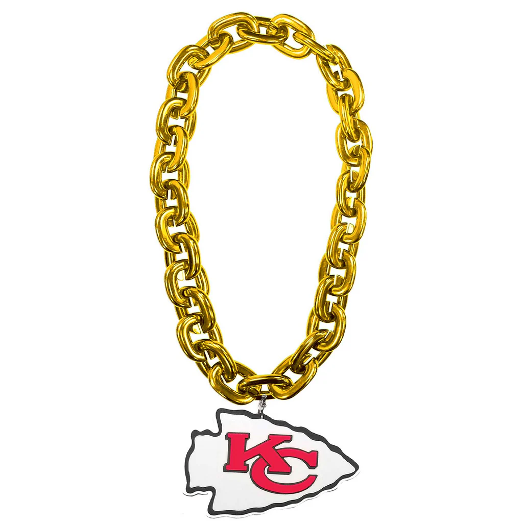 KANSAS CITY CHIEFS FAN CHAIN MAGNET - GOLD