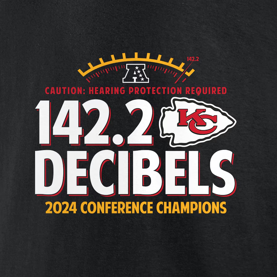 KANSAS CITY CHIEFS MEN'S 2024 AFC CONFERENCE CHAMPIONS NOT DONE PULLOVER HOODED SWEATSHIRT