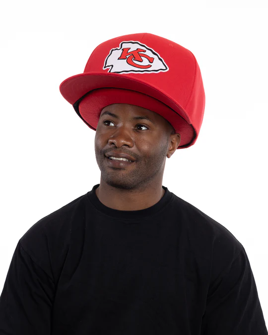 KANSAS CITY CHIEFS NOGGIN OVERSIZED HAT - RED