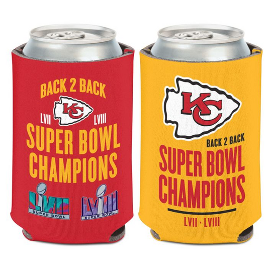 KANSAS CITY CHIEFS SUPER BOWL LVIII CHAMPIONS 12 OZ CAN COOLER