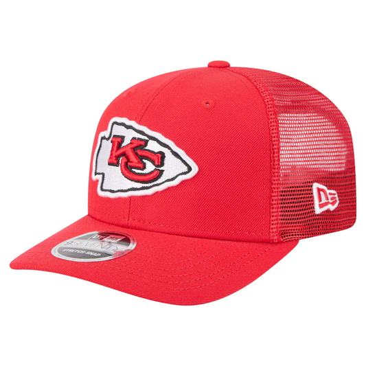 KANSAS CITY CHIEFS TEAM COLLECTION 9SEVENTY STRETCH SNAP ADJUSTABLE HAT - RED