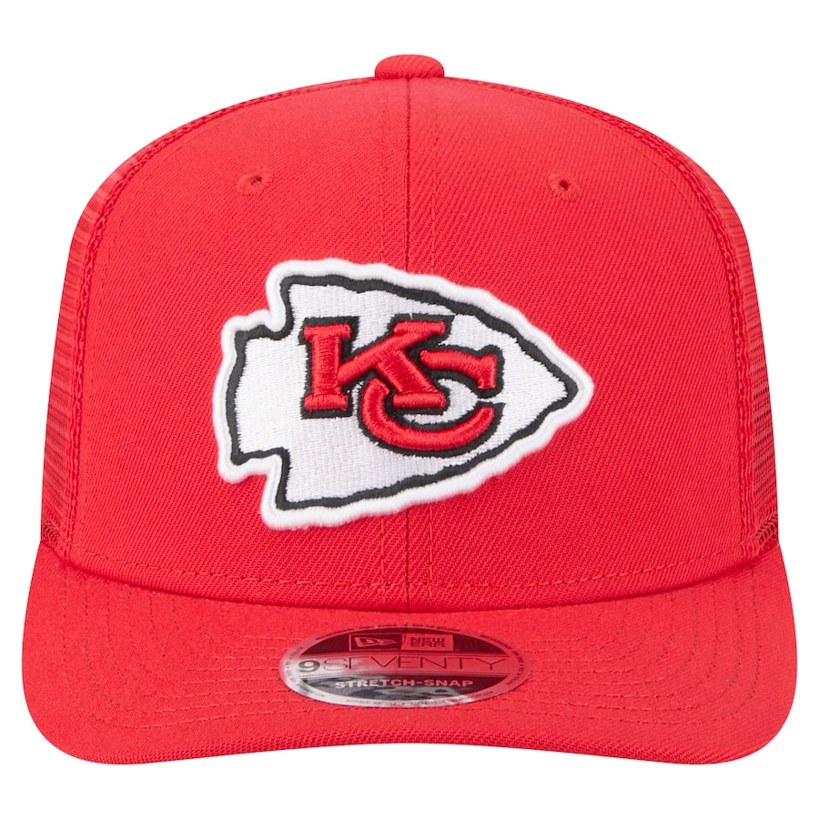 KANSAS CITY CHIEFS TEAM COLLECTION 9SEVENTY STRETCH SNAP ADJUSTABLE HAT - RED