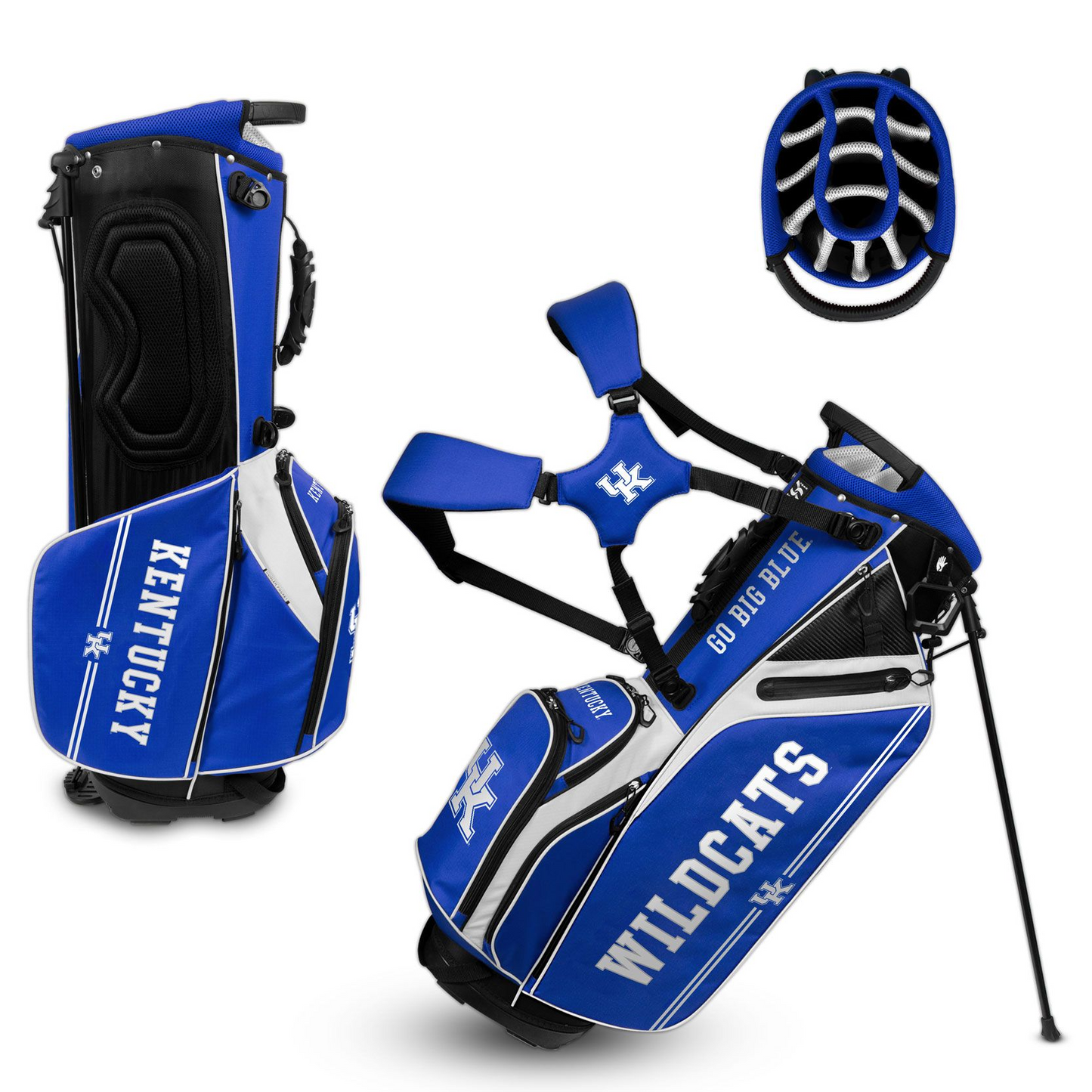 KENTUCKY WILDCATS TEAM EFFORT CADDIE CARRY HYBRID GOLF BAG