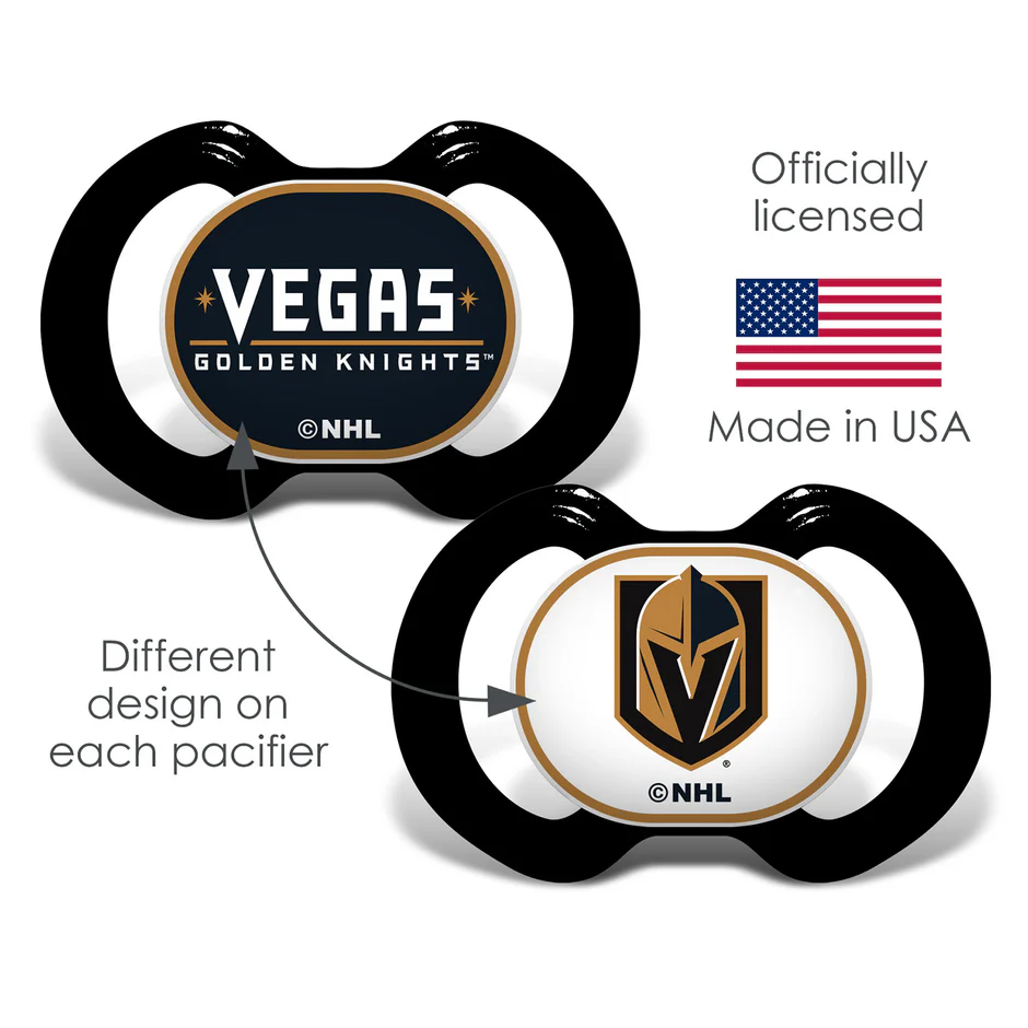LAS VEGAS GOLDEN KNIGHTS 2-PACK PACIFIERS