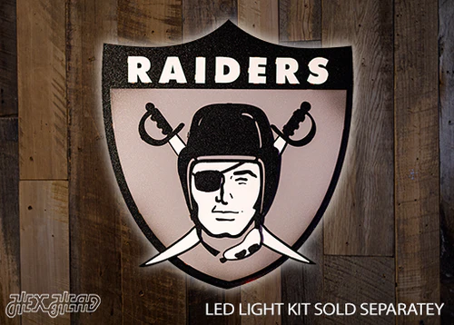 LAS VEGAS RAIDERS "1963" 3D VINTAGE METAL WALL ART - 21.5" X 20"