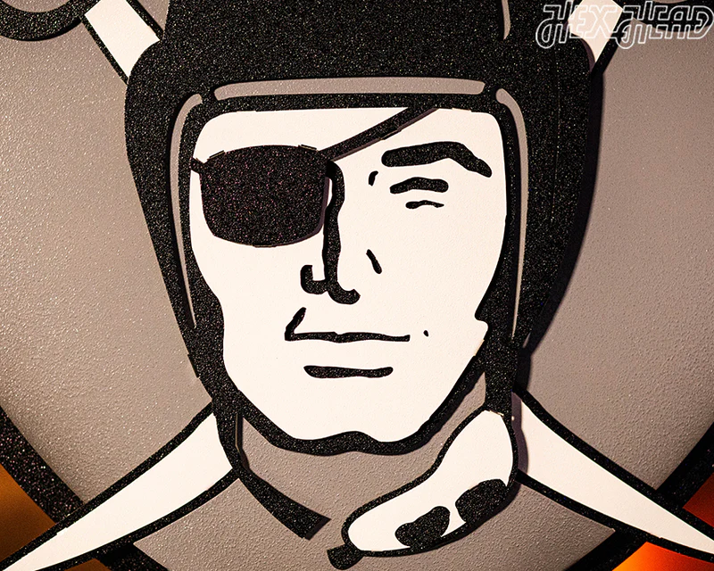LAS VEGAS RAIDERS "1963" 3D VINTAGE METAL WALL ART - 21.5" X 20"