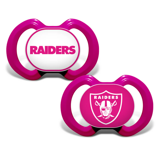 LAS VEGAS RAIDERS  2-PACK PACIFIERS - PINK