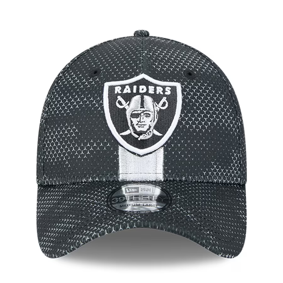 LAS VEGAS RAIDERS 2024 NFL SIDELINE 39THIRTY FLEX FIT HAT - BLACK