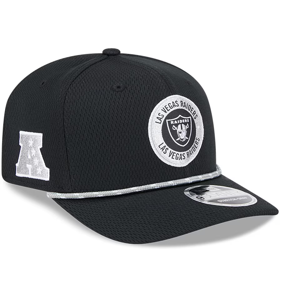 LAS VEGAS RAIDERS 2024 NFL SIDELINE 9SEVENTY STRETCH SNAPBACK HAT - BLACK