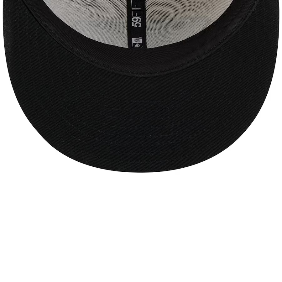 LAS VEGAS RAIDERS 2024 NFL SIDELINE HISTORIC 59FIFTY FITTED HAT - STONE/BLACK