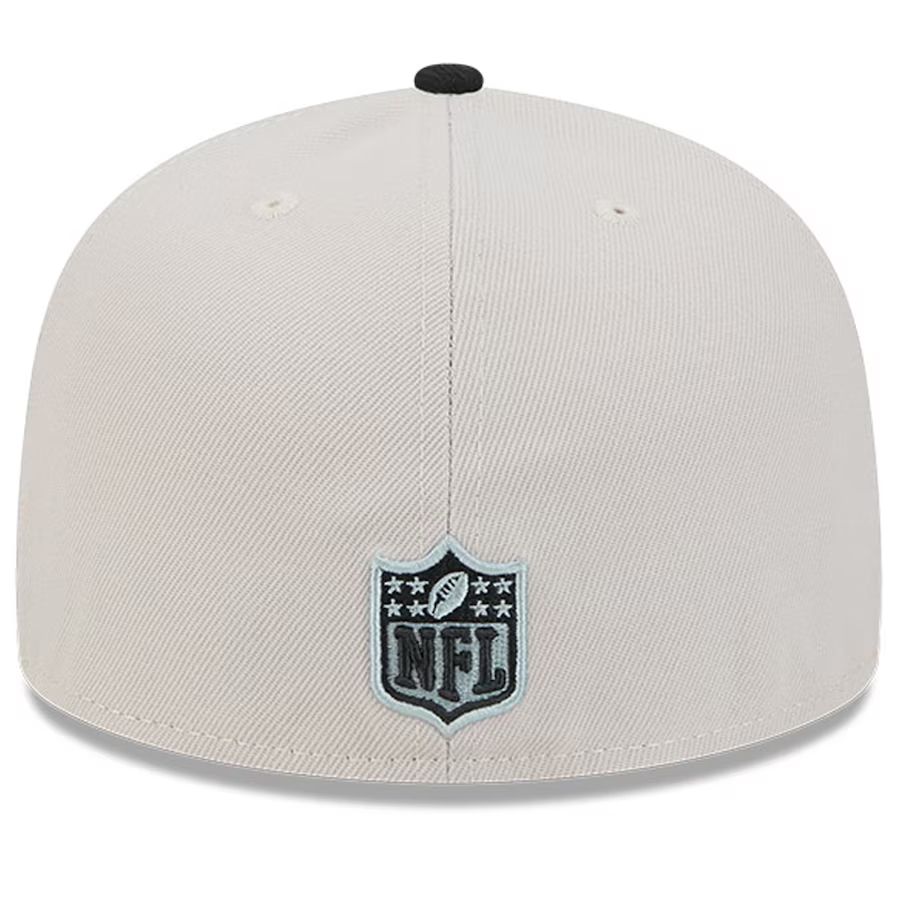 LAS VEGAS RAIDERS 2024 NFL SIDELINE HISTORIC 59FIFTY FITTED HAT - STONE/BLACK