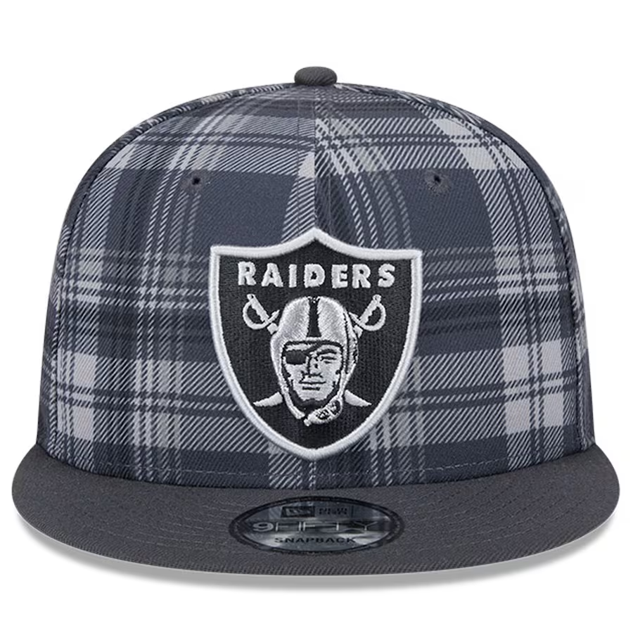 LAS VEGAS RAIDERS 2024 NFL SIDELINE STATEMENT 9FIFTY SNAPBACK HAT - GRAY