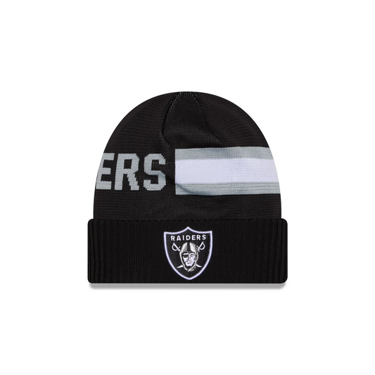 LAS VEGAS RAIDERS 2024 NFL SIDELINE WEATHER TECH CUFFED KNIT BEANIE