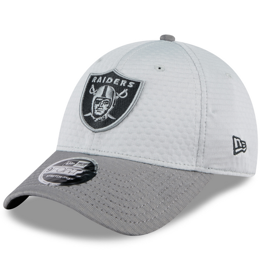 LAS VEGAS RAIDERS 2024 NFL TRAINING CAMP 9FORTY-STRETCH SNAP HAT - GRAY HEATHER