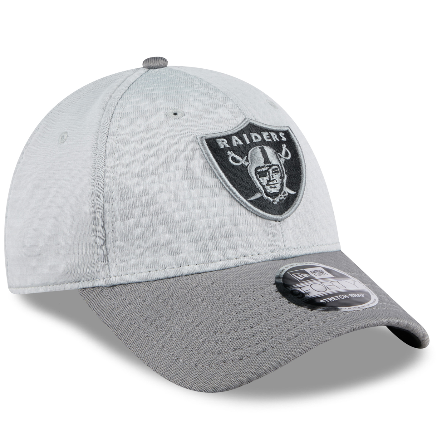 LAS VEGAS RAIDERS 2024 NFL TRAINING CAMP 9FORTY-STRETCH SNAP HAT - GRAY HEATHER