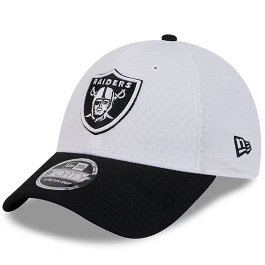 LAS VEGAS RAIDERS 2024 NFL TRAINING CAMP 9FORTY-STRETCH SNAP HAT - WHITE