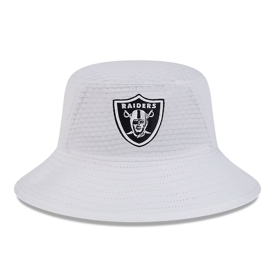 LAS VEGAS RAIDERS 2024 NFL TRAINING CAMP BUCKET HAT - WHITE