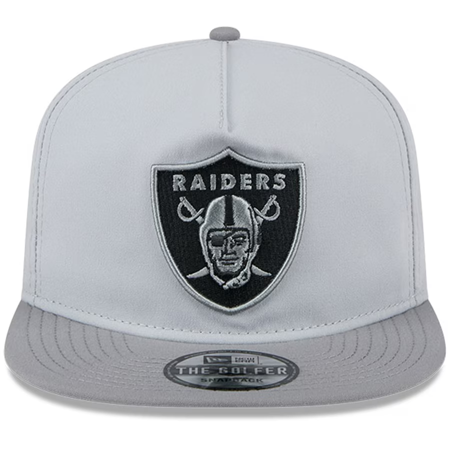 LAS VEGAS RAIDERS 2024 NFL TRAINING CAMP GOLFER HAT - GRAY HEATHER