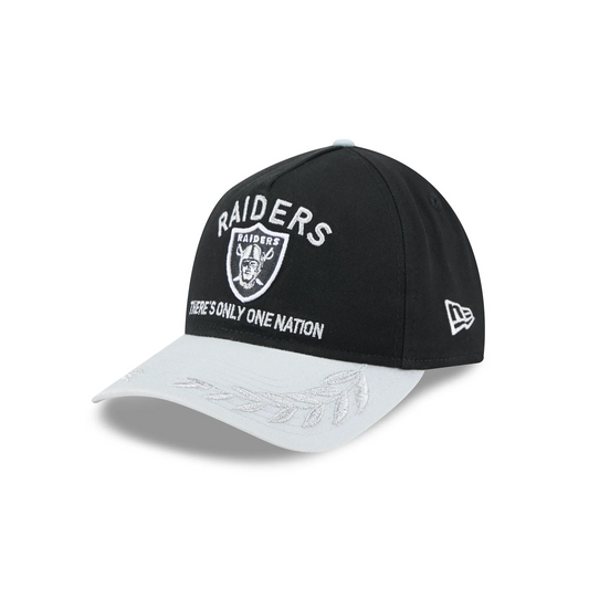 LAS VEGAS RAIDERS 2025 NFL DRAFT 9TWENTY ADJUSTABLE HAT - BLACK/GRAY