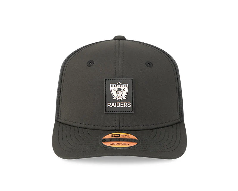 LAS VEGAS RAIDERS 2025 NFL SIDELINE RETRO 9SEVENTY STRETCH-SNAP ADJUSTABLE HAT - BLACK