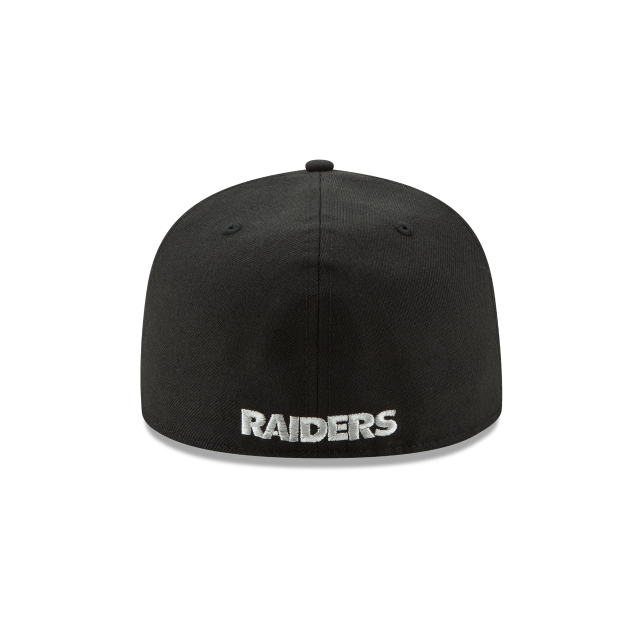 LAS VEGAS RAIDERS BASIC LOGO 59FIFTY FITTED HAT - BLACK