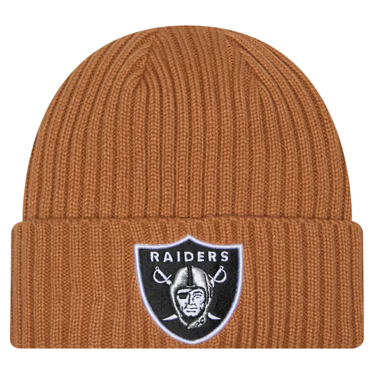 LAS VEGAS RAIDERS COLOR PACK CUFFED KNIT - LIGHT BRONZE