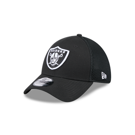 LAS VEGAS RAIDERS EVERGREEN NEO 39THIRTY FLEX FIT HAT - BLACK/WHITE