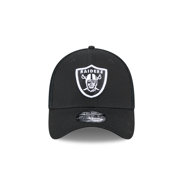 LAS VEGAS RAIDERS EVERGREEN NEO 39THIRTY FLEX FIT HAT - BLACK/WHITE