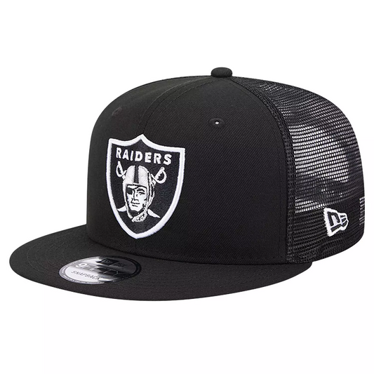 LAS VEGAS RAIDERS EVERGREEN TRUCKER 9FIFTY SNAPBACK - BLACK