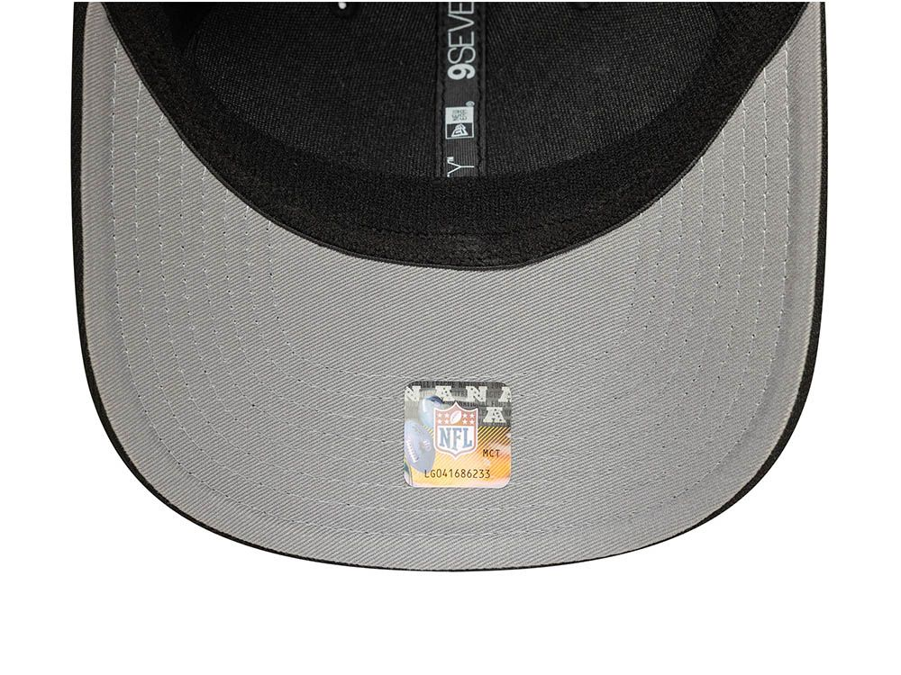 LAS VEGAS RAIDERS EVERGREEN TRUCKER 9SEVENTY STRETCH SNAPBACK HAT - BLACK/GREY