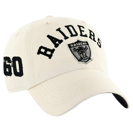LAS VEGAS RAIDERS HISTORIC SANDSTORM CLUBHOUSE FABER CLEAN UP ADJUSTABLE HAT