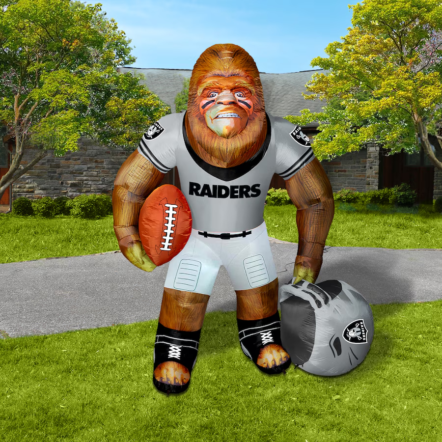 LAS VEGAS RAIDERS INFLATABLE BIG FOOTBALLER