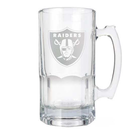 LAS VEGAS RAIDERS LASER ETCHED 1 LITER MACHO MUG - PRIMARY