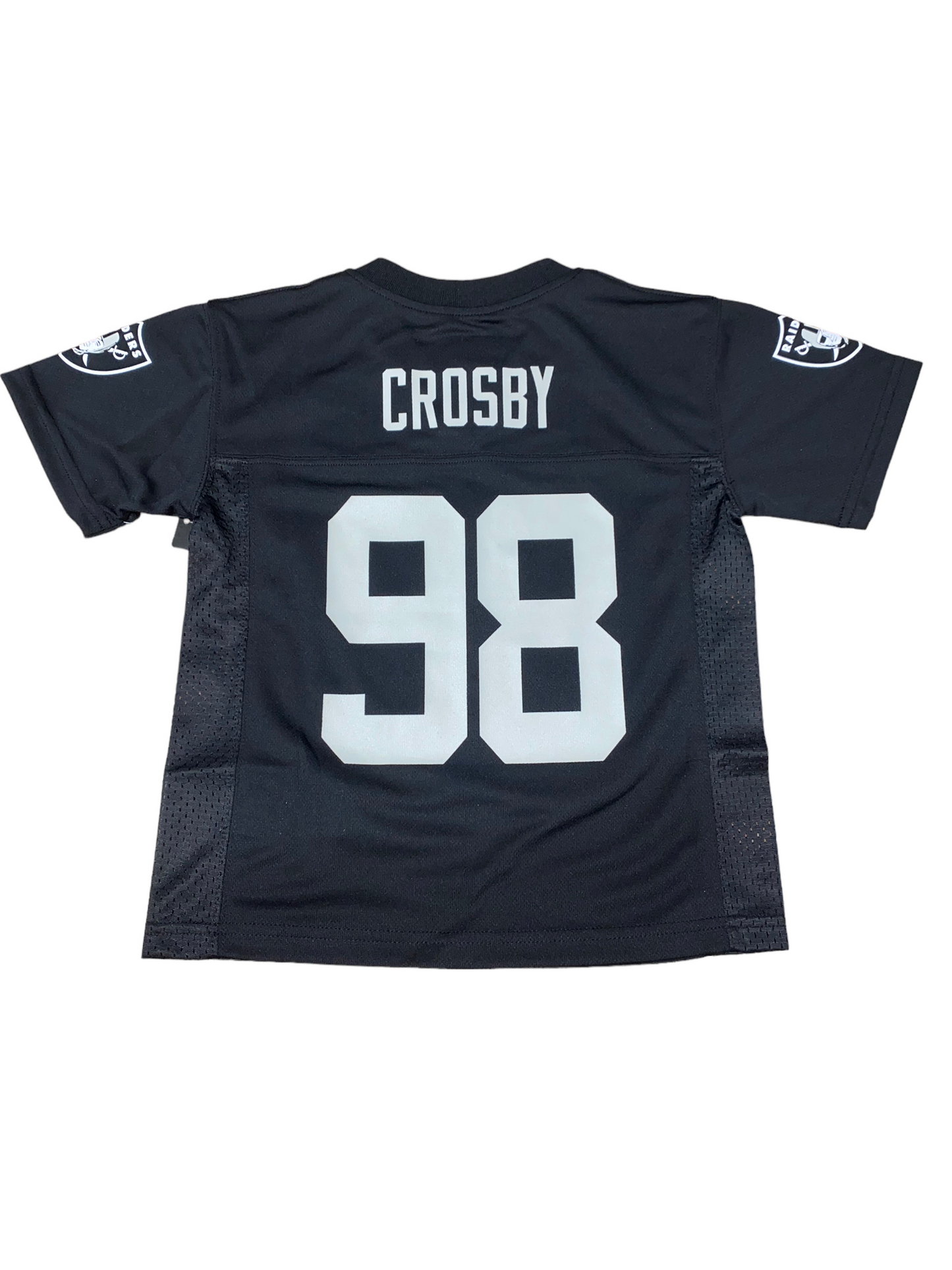 LAS VEGAS RAIDERS MAXX CROSBY YOUTH MID TIER JERSEY - BLACK