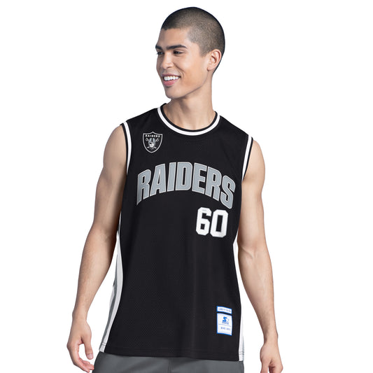 LAS VEGAS RAIDERS MEN'S COURTSIDE TANK TOP - BLACK