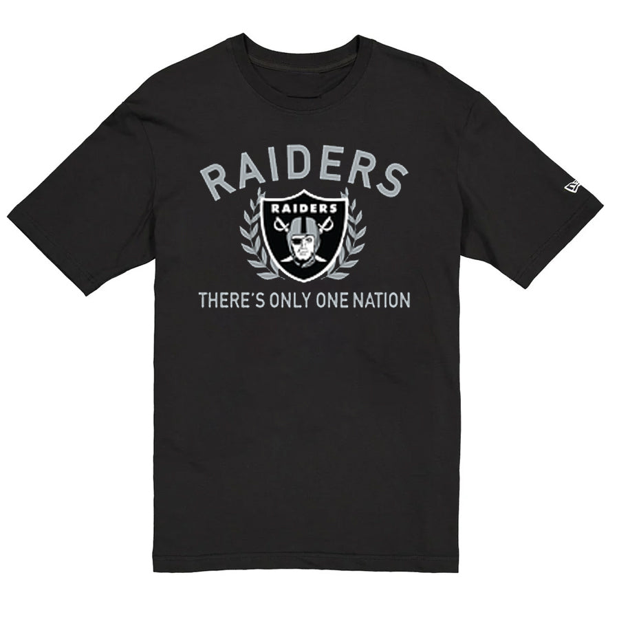 LAS VEGAS RAIDERS MEN'S NEW ERA 2025 NFL DRAFT T-SHIRT - BLACK