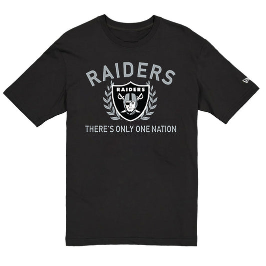 LAS VEGAS RAIDERS MEN'S NEW ERA 2025 NFL DRAFT T-SHIRT - BLACK