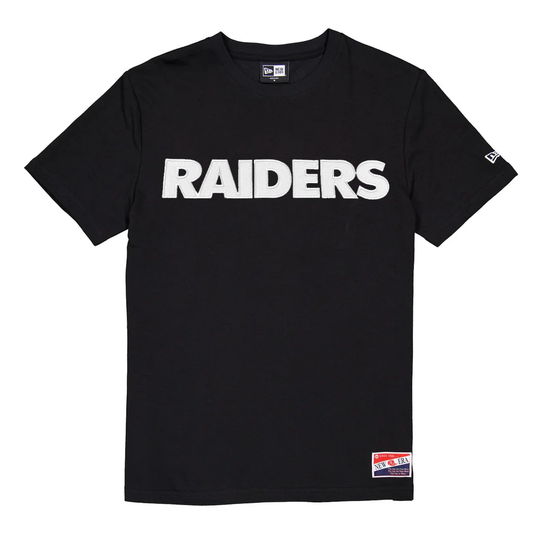 LAS VEGAS RAIDERS MEN'S SCRIPT LOGO BACK T-SHIRT- BLACK