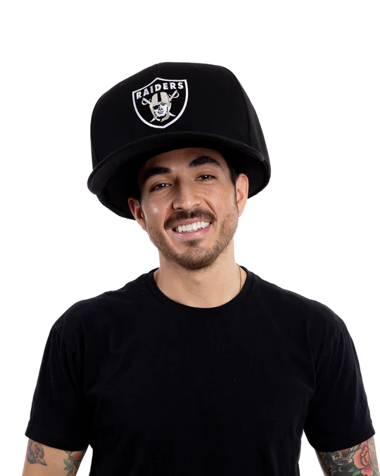 LAS VEGAS RAIDERS NOGGIN OVERSIZED HAT - BLACK