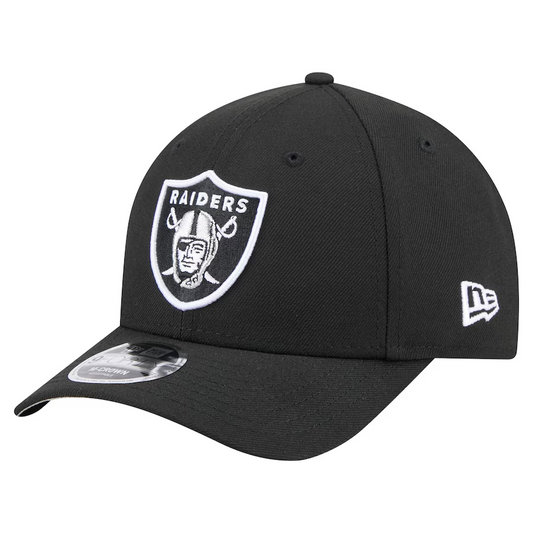 LAS VEGAS RAIDERS TEAM COLLECTION 9FORTY M-CROWN SNAPBACK ADJUSTABLE HAT - BLACK