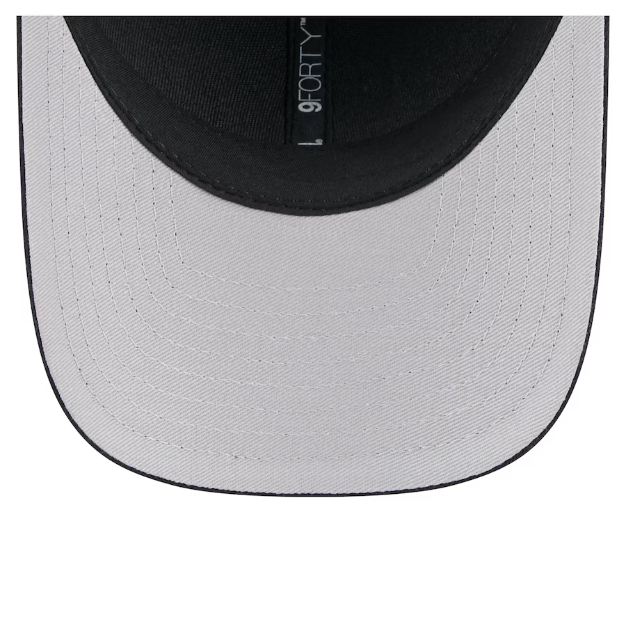 LAS VEGAS RAIDERS TEAM COLLECTION 9FORTY M-CROWN SNAPBACK ADJUSTABLE HAT - BLACK