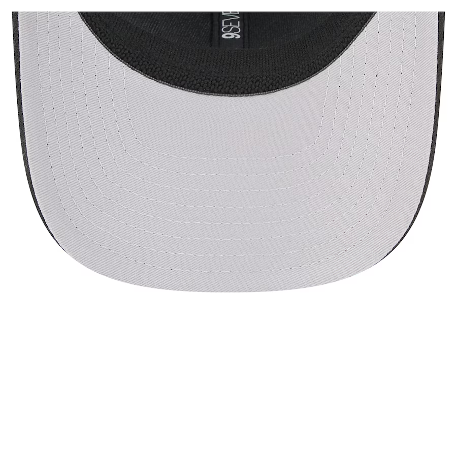 LAS VEGAS RAIDERS TEAM COLLECTION 9SEVENTY STRETCH SNAP ADJUSTABLE HAT - BLACK