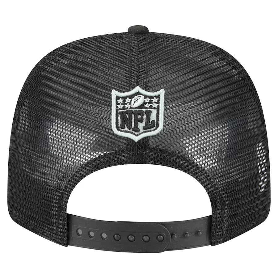 LAS VEGAS RAIDERS TEAM COLLECTION 9SEVENTY STRETCH SNAP ADJUSTABLE HAT - BLACK