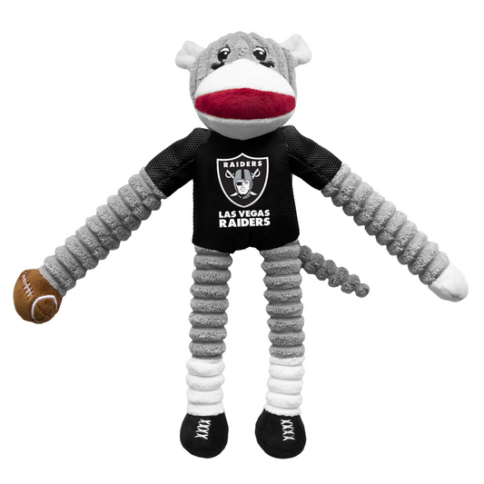 LAS VEGAS RAIDERS TEAM SOCK MONKEY PET TOY