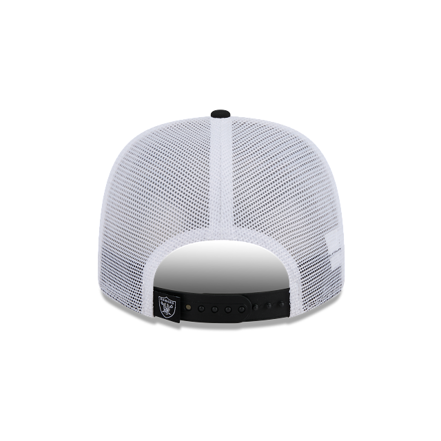 LAS VEGAS RAIDERS TRUCKER 9SEVENTY STRETCH-SNAP ADJUSTABLE HAT - BLACK
