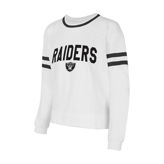 LAS VEGAS RAIDERS WOMEN'S BOROUGH CREWNECK SWEATSHIRT