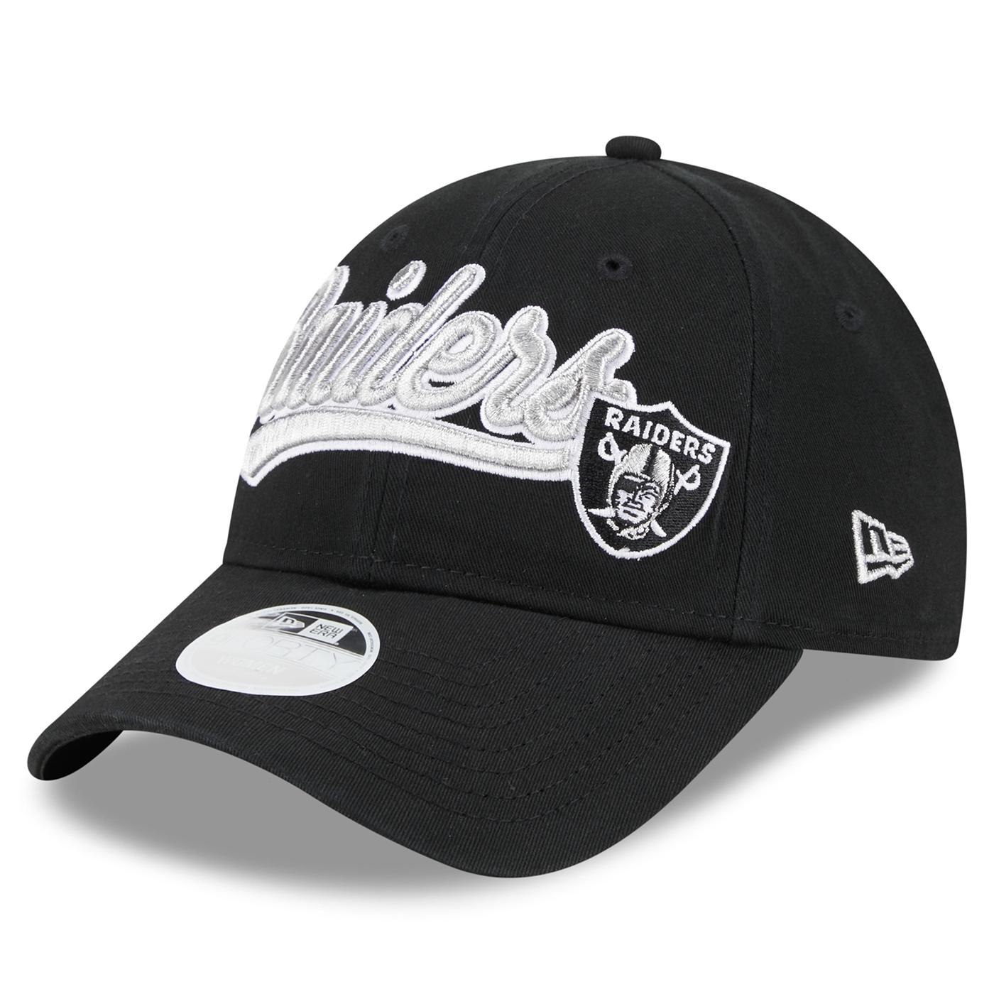 Las Vegas Raiders Women's Glitter 9FORTY Adjustable Hat