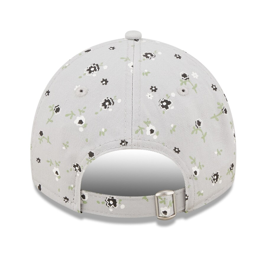 LAS VEGAS RAIDERS WOMEN'S FLORAL 9TWENTY ADJUSTABLE HAT - GRAY