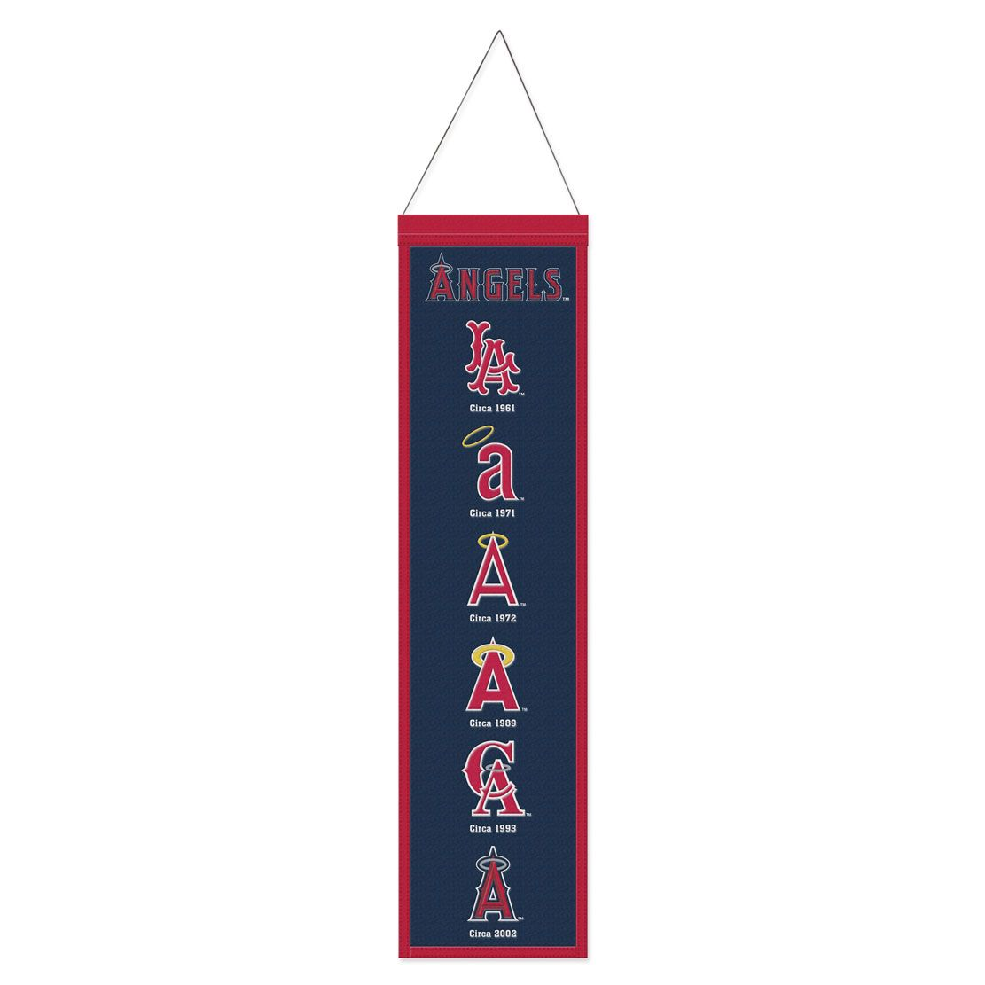 LOS ANGELES ANGELS 8" X 32" EVOLUTION WOOL BANNER