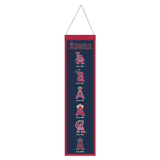 LOS ANGELES ANGELS 8" X 32" BANNER DE LANA EVOLUTION